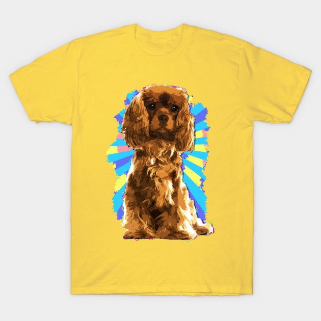 Cavalier King Charles Spaniel Puppy T-Shirt by Nartissima